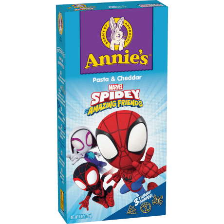 Annies US | Spidey and his Amazing Friends Shapes Pasta & Cheddar
