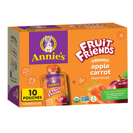 Annie's US | Fruit Friends Apple Carrot Sauce Pouch | Annie's